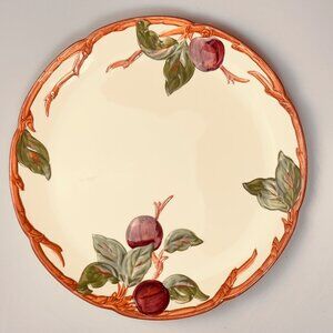 Large Chop Plate Handcrafted Franciscan California Apple Pattern Ceramic Plate
